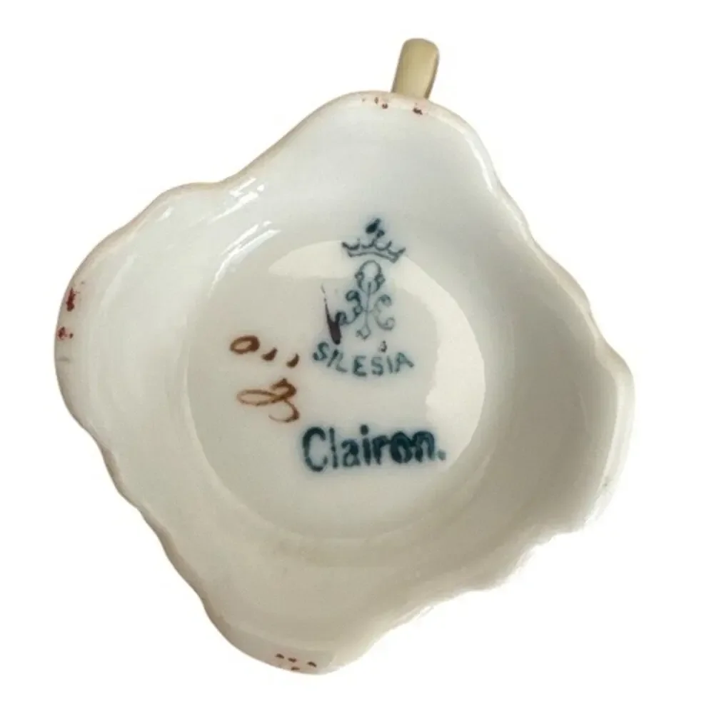 Vintage Silesia Old Ivory VII Art Nouveau Chocolate Cup and Saucer
